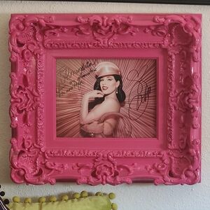 Wooden Baroque Pink Gothic Picture Frame, 18x16 Frame, Holds a 8x10 Photo, New